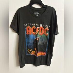 AC/DC Logo Black T-Shirt short sleeve medium
